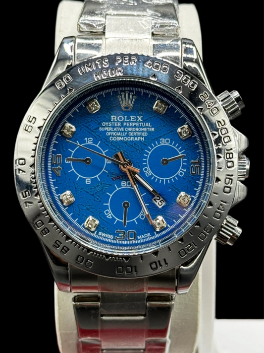 Daytona Chain Dual Tone (Blue Black Dial)