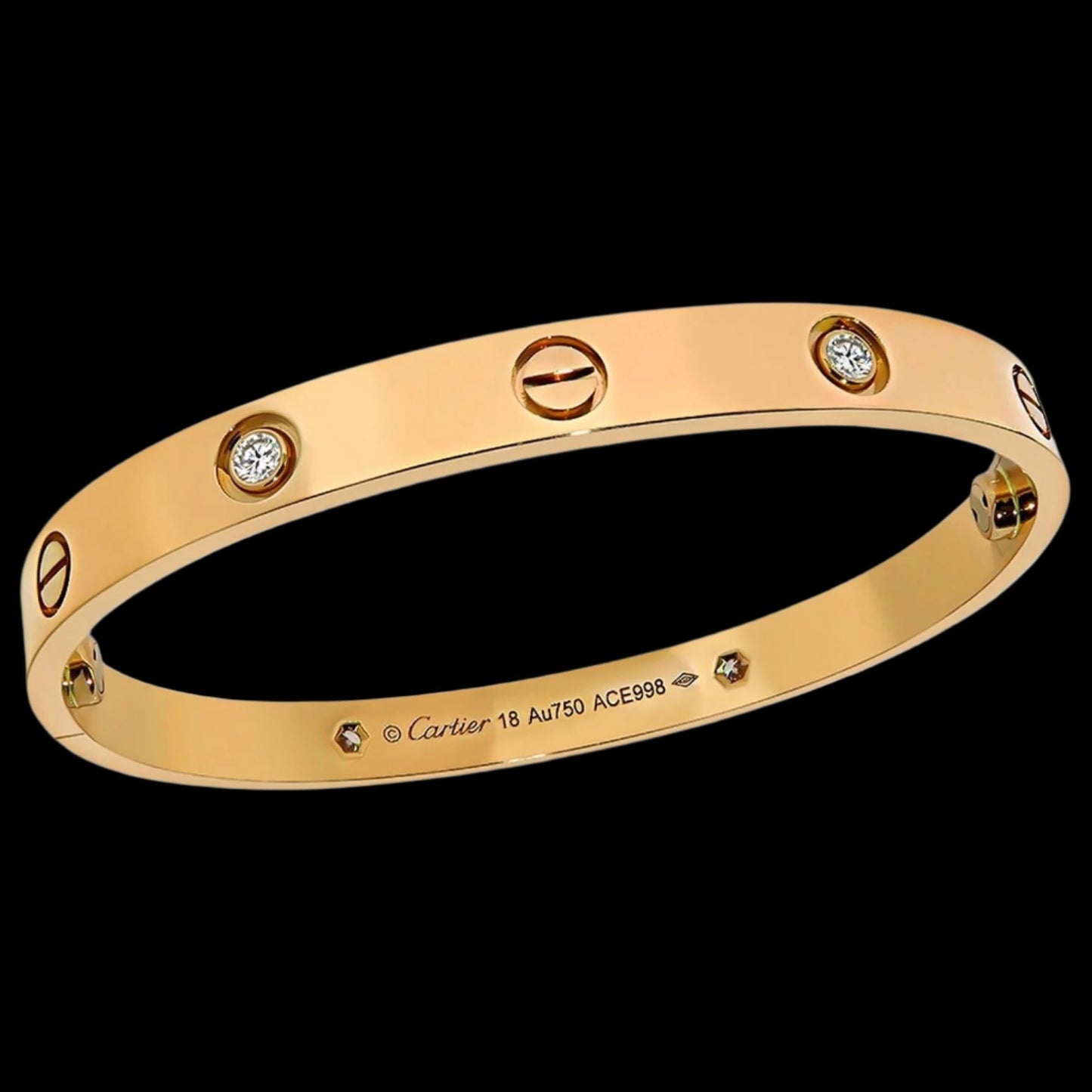 Love Bracelet 4 Diamond By Elite Jewelry