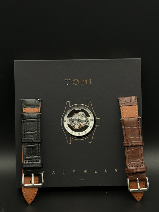 TOMI FaceGear - WHITE Skeleton Edition - Dual Strap