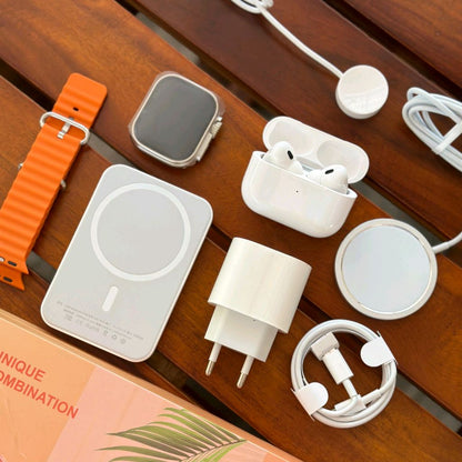 Apple Accessories iPhone Gift Box With Magnet MagSafe, PD Adopter, Airpods Pro 2, Smart Watch